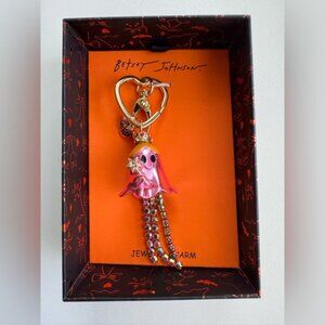 Betsey Johnson Pink Princess Ghost Bag Charm